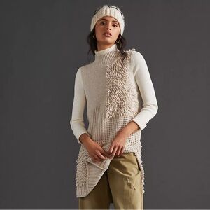 Pilcro Cream Cowl Neck Sweater